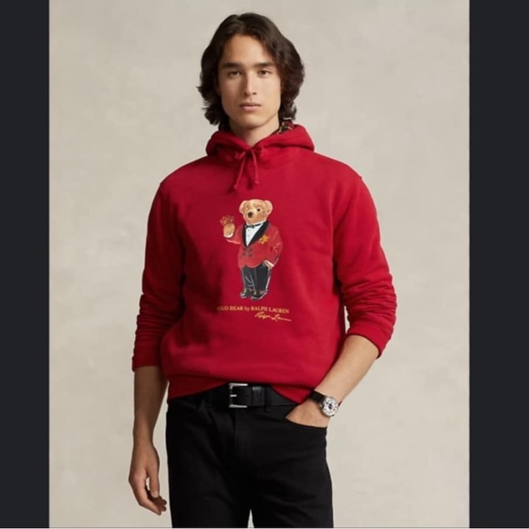 Polo Ralph Lauren Other - Polo Ralph Lauren "Lunar New Year Polo Bear" Fleece Hoodie - Men's MEDIUM TALL